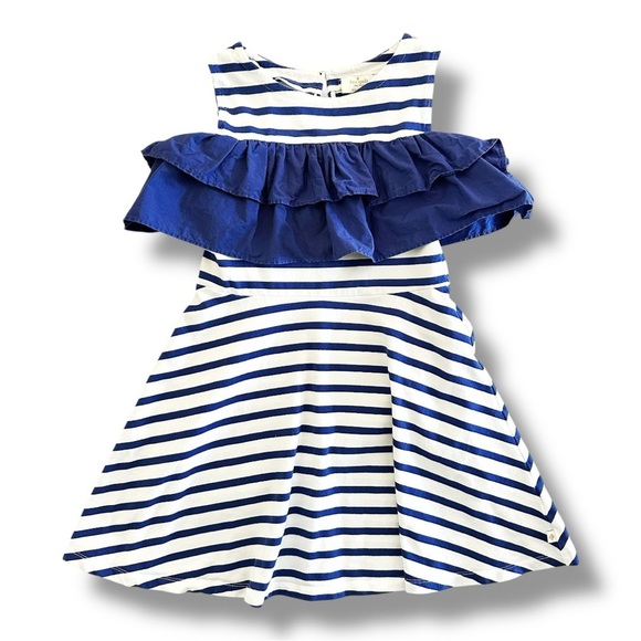 kate spade | Sailing Stripe Tiered Ruffle Dress (9) ⚓️ - Picture 1 of 7